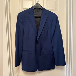 Calvin Klein Navy Blue Sport Coat with Notched Lapel
